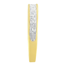 Load image into Gallery viewer, 14KT Yellow Gold Diamond Channel Band Ring (1 cttw, H-I Color, SI2-I1 Clarity)