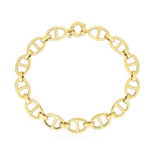 Load image into Gallery viewer, 14k Yellow Gold High Polish Mariner Link Bracelet (8.8mm)