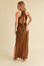 Load image into Gallery viewer, Ruched Side Slit Cutout Back Maxi Cami Dress For Summer–Elegant, Alluring & Sophisticated with Stunning Design