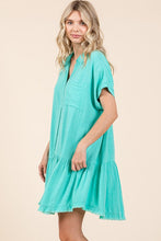 Load image into Gallery viewer, New Summer Linen Blend Button Down Shirt Mini Dress For Women โ Fluttering, Casual, Timeless and Versatile Wardrobe Staple