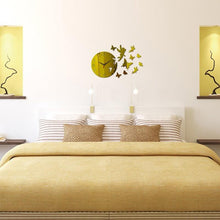 Load image into Gallery viewer, 3D Acrylic Mirror Wall Stickers Creative Black Modern Acrylic Mirror Surface 3D Simple Wall Stickers Decor Clocks Numbers Stickers for Home Office Decorations Gift Modern Living Room Quartz Clock Watch Home Decoration Clocks