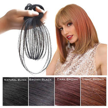 Load image into Gallery viewer, 3D Air Bangs Hair Bangs Heat Resistant Hairpieces Hair Women Natural Short Fake Hair Bangs Hair Clips Thin Natural Flat Neat AirBangs With Temples For Women One Piece Hairpiece