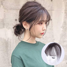 Load image into Gallery viewer, 3D Air Bangs Hair Bangs Heat Resistant Hairpieces Hair Women Natural Short Fake Hair Bangs Hair Clips Thin Natural Flat Neat AirBangs With Temples For Women One Piece Hairpiece