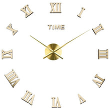 Load image into Gallery viewer, 3D Big Acrylic Mirror Wall Clock Quartz Watch Still Life Clocks Frameless Wall Clock 3D Surface Mirror Wall Clock Modern Design Large Mute Wall Watches Stickers for Living Room Bedroom Home Decorations Modern Home Decoration Living Room Stickers