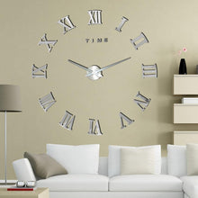 Load image into Gallery viewer, 3D Big Acrylic Mirror Wall Clock Quartz Watch Still Life Clocks Frameless Wall Clock 3D Surface Mirror Wall Clock Modern Design Large Mute Wall Watches Stickers for Living Room Bedroom Home Decorations Modern Home Decoration Living Room Stickers