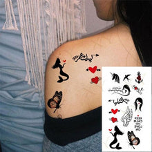 Load image into Gallery viewer, 3D Butterfly Waterproof Temporary Tattoo Sticker Snake Flowers Elegant Small Popular Tattoo For Womens Mens
