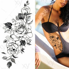 Load image into Gallery viewer, 3D Butterfly Waterproof Temporary Tattoo Sticker Snake Flowers Elegant Small Popular Tattoo For Womens Mens