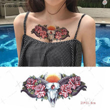 Load image into Gallery viewer, 3D Butterfly Waterproof Temporary Tattoo Sticker Snake Flowers Elegant Small Popular Tattoo For Womens Mens