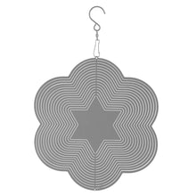 Load image into Gallery viewer, 3D Drop-shaped Rotating Wind Spinner Outdoor Metal Sculptures Flowing Stainless Steel Wind Chimes Flowing-Light Effect Design Home Garden Decoration Outdoor Hanging Decor Gift Wind Spinners Mirrored Patio Wind Chime Yard Decor