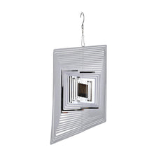 Load image into Gallery viewer, 3D Drop-shaped Rotating Wind Spinner Outdoor Metal Sculptures Flowing Stainless Steel Wind Chimes Flowing-Light Effect Design Home Garden Decoration Outdoor Hanging Decor Gift Wind Spinners Mirrored Patio Wind Chime Yard Decor
