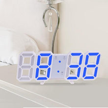 Load image into Gallery viewer, 3D Large LED Digital Wall Clock 3D LED Wall Clock with Remote Control 12/24 H Time/Date Display Nightlight Alarm Clock Digital Clock Brightness to Adjust Temperature Date Time Celsius Nightlight Display Table Desktop Clocks Alarm Clock For Living Room