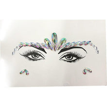 Load image into Gallery viewer, 3D Makeup Tattoo Face Gems Glitter Face Jewels Crystal Stickers Face Glitter for Festival Carnival Party