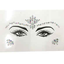 Load image into Gallery viewer, 3D Makeup Tattoo Face Gems Glitter Face Jewels Crystal Stickers Face Glitter for Festival Carnival Party