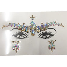 Load image into Gallery viewer, 3D Makeup Tattoo Face Gems Glitter Face Jewels Crystal Stickers Face Glitter for Festival Carnival Party