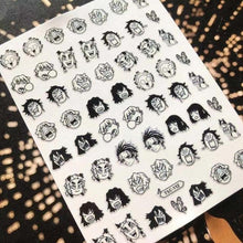 Load image into Gallery viewer, 3D Nail Art Stickers Decal Template Nail Tool Decorations Nail Slider Metallic Nail Art Stickers Set Love Metal Nail Studs Decals for Women Nail Decorations Accessories Metal Curve Stripe Lines Design Letter Nail Sticker Decoration