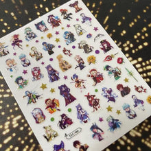 Load image into Gallery viewer, 3D Nail Art Stickers Decal Template Nail Tool Decorations Nail Slider Metallic Nail Art Stickers Set Love Metal Nail Studs Decals for Women Nail Decorations Accessories Metal Curve Stripe Lines Design Letter Nail Sticker Decoration