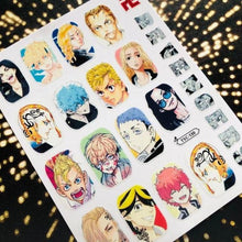 Load image into Gallery viewer, 3D Nail Art Stickers Decal Template Nail Tool Decorations Nail Slider Metallic Nail Art Stickers Set Love Metal Nail Studs Decals for Women Nail Decorations Accessories Metal Curve Stripe Lines Design Letter Nail Sticker Decoration