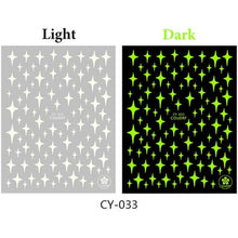 Load image into Gallery viewer, 3D Nail Polish Sticker Flame Butterfly Rose Star Nail Glitter Decals Water Transfer Summer Sliders Nail Art Decorations Glow in Dark Nail Stickers Self-Adhesive Nail Art Decals Butterfly Flower Star Heart Nail Strips Glow Dark Nail Art Manicure