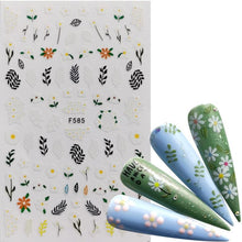 Load image into Gallery viewer, 3D Nail Slider Black Russia Letter Sticker Decals Flamingo Design Adhesive Manicure Tips Nail Art Decorations Accessories Sliders Manicure Decoration 3D Nail Supplies Holographic Decals Transfer Sliders Nail Design Manicures Nail Self-Adhesive Sticker