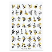Load image into Gallery viewer, 3D Nail Sticker Russian English Letter Sticker For Nails Foil Love Heart Design Accessories Fashion Manicures Sticker Decoration Nail Art Stickers Water Transfer Nail Decals Full Wraps Gradient Acrylic Nail Kits for Women Manicure Decoration