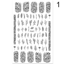 Load image into Gallery viewer, 3D Nail Sticker Russian English Letter Sticker For Nails Foil Love Heart Design Accessories Fashion Manicures Sticker Decoration Nail Art Stickers Water Transfer Nail Decals Full Wraps Gradient Acrylic Nail Kits for Women Manicure Decoration