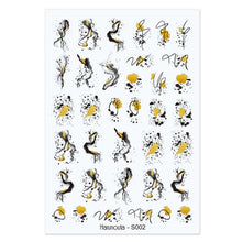Load image into Gallery viewer, 3D Nail Sticker Russian English Letter Sticker For Nails Foil Love Heart Design Accessories Fashion Manicures Sticker Decoration Nail Art Stickers Water Transfer Nail Decals Full Wraps Gradient Acrylic Nail Kits for Women Manicure Decoration