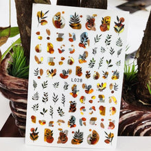 Load image into Gallery viewer, 3D Nail Sticker Waterproof Shining Decals Stickers for Nails Cute Beautiful Love Heart Nail Art Decoration Aurora Silver Design Nail Art Stickers Decals Nail Art Supplies Valentines Day 3D Self-Adhesive Nail Decorations Manicuring Nail Art Manicure