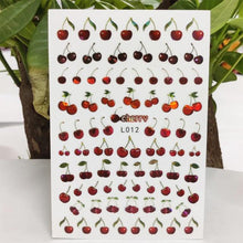 Load image into Gallery viewer, 3D Nail Sticker Waterproof Shining Decals Stickers for Nails Cute Beautiful Love Heart Nail Art Decoration Aurora Silver Design Nail Art Stickers Decals Nail Art Supplies Valentines Day 3D Self-Adhesive Nail Decorations Manicuring Nail Art Manicure