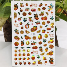 Load image into Gallery viewer, 3D Nail Sticker Waterproof Shining Decals Stickers for Nails Cute Beautiful Love Heart Nail Art Decoration Aurora Silver Design Nail Art Stickers Decals Nail Art Supplies Valentines Day 3D Self-Adhesive Nail Decorations Manicuring Nail Art Manicure