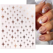 Load image into Gallery viewer, 3D Nails Sticker Spring Cartoon Animals Flowers Leaves Self Adhesive Decals Sliders Nail Art Accessories Decoration Decal Self-Adhesive 3D Wave Design Decoration for Women Girls Tape Nail Art Stickers Decal Decoration