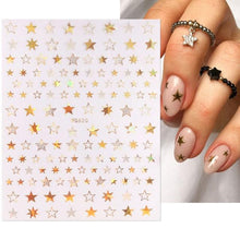 Load image into Gallery viewer, 3D Nails Sticker Spring Cartoon Animals Flowers Leaves Self Adhesive Decals Sliders Nail Art Accessories Decoration Decal Self-Adhesive 3D Wave Design Decoration for Women Girls Tape Nail Art Stickers Decal Decoration