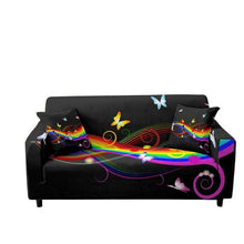 Load image into Gallery viewer, 3D Printed Butterfly Slipcovers Sofa Cover for Living Room Sectional Couch Cover 2/3 Seater funda de sofá L Shape Sofa Need 2pcs Printed Sofa Cover - Animal Butterfly Anti-Slip Universal Stretch Sofa Protector Cover For Living Room Corner Sofa