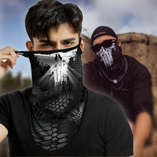 Load image into Gallery viewer, 3D Punisher Army Headband Sport Half Mask Face Cover Hunting Camping Bufandas Balaclava Bicycle Outdoor Balaclava Bandana UV Biker Cover Scarf Seamless Magic Headband Camouflage Neck Gaiter Face Cover Headwear Scarf Unisex Men Women Bandanas