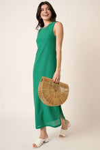 Load image into Gallery viewer, New Side Slit Round Neck Sleeveless Dress For Women – Elegant, Timeless, Chic, and Versatile Summer Dress For Any Occasion