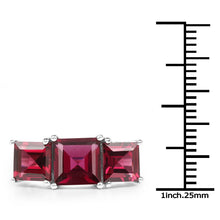 Load image into Gallery viewer, 4.87 Carat Genuine Rhodolite .925 Sterling Silver Ring