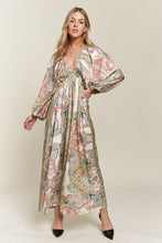 Load image into Gallery viewer, New Printed V-Neck Batwing Sleeve Dress For Summer – Stylish, Effortlessly Chic, Comfortable, Perfect for Casual and Semi-Formal Events