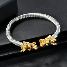 Load image into Gallery viewer, Double Dragon Copper Bracelet β Rock & Hip-Hop Style, Unisex