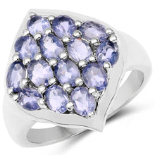Load image into Gallery viewer, 2.38 Carat Genuine Iolite .925 Sterling Silver Ring