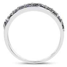 Load image into Gallery viewer, 1.70 Carat Genuine Blue Sapphire .925 Sterling Silver Ring