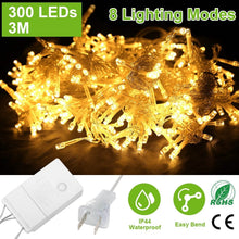 Load image into Gallery viewer, 3M 300 LEDs String Curtain Light with Remote