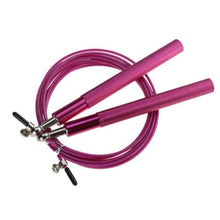 Load image into Gallery viewer, 3m High Speed Aerobic Steel Wire Skipping Rope Aluminum Handle Steel Wire Jump Rope Ball Bearing Skipping Rope With Aluminium Alloy Handle And Ball Bearing Tangle-Free Exercise Rope For Fat Burning Exercises Training Fitness