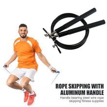 Load image into Gallery viewer, 3m High Speed Aerobic Steel Wire Skipping Rope Aluminum Handle Steel Wire Jump Rope Ball Bearing Skipping Rope With Aluminium Alloy Handle And Ball Bearing Tangle-Free Exercise Rope For Fat Burning Exercises Training Fitness