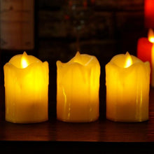 Load image into Gallery viewer, 3pcs Led Flameless Candle Flameless Candles Led Candles Battery Operated Candles Plastic Simulated flame LED Birthday Candle Lights Christmas Wedding Party Home Decoration