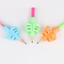 Load image into Gallery viewer, 3Pcs/Set Soft Silica Pencil Grasp Two-Finger Gel Pen Grips Children Writing Training Correction Tool Pens Holding for Kids Gifts Children's School Supplies Triangular Correction Children's Writing Tool