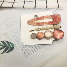 Load image into Gallery viewer, 3PCS/Set Women Girls Hair Clips Square Round Pearls Hairpins Headband Barrettes Fashion Hair Clip Hairpins for Women Girls Headwear Styling Tools