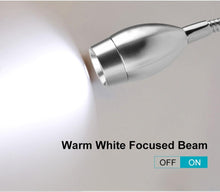 Load image into Gallery viewer, 3W Dimmable Wall Reading Lamp, LED Bed Reading Book Light, Wall Sconce Bedside Reading Study Lamp Decorative Table Lamp Cute Study Lamps for Bedroom Décor
