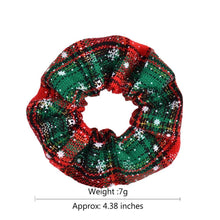 Load image into Gallery viewer, 4.38 Inch Fashion Christmas Scrunchie Elastic New Handmade Head Bands Hair Rope Ponytail Holder Headdress Ponytail Holder Accessories for Women