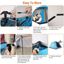Load image into Gallery viewer, 4-5 Person Camping Tent Outdoor Foldable Waterproof Tent