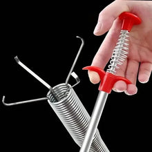 Load image into Gallery viewer, 4-Claw Pipe Clog Remover, Spring Plumbing Tool for Kitchen Bathroom, Hair and Debris Catcher