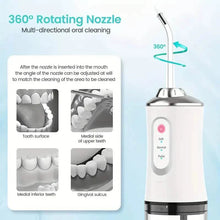 Load image into Gallery viewer, 4-in-1 Cordless Water Flossers Oral Irrigator With DIY Mode 4 Jet Tips